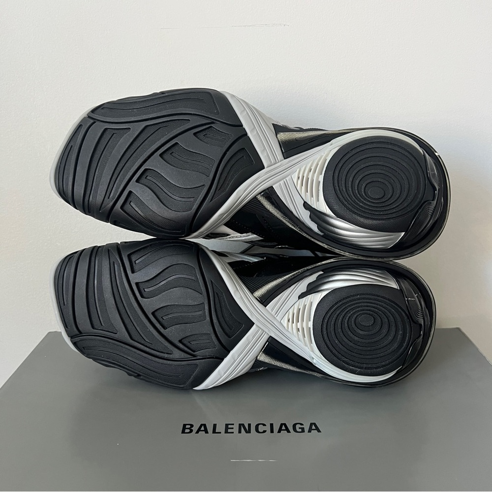 Balenciaga Tyrex black silver square toe sneakers - Picture 13 of 16